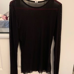 URBAN OUTFITTERS Mesh/Sheer Long Sleeve